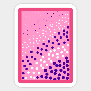 Cheerful Dots - Pink and Purple | Polka Dots Sticker